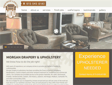 Tablet Screenshot of morganupholsterytn.com